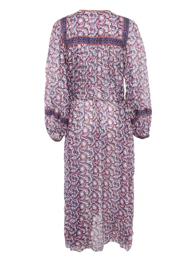 Pre-owned Isabel Marant Vintage Greila Floral-print Long-sleeve Dress