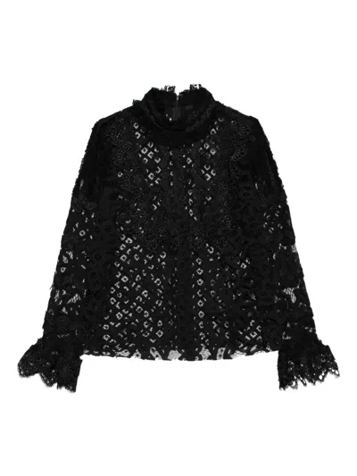 Pre-owned Anna Sui Vintage  Lace-embroidered Blouse