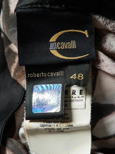 Pre-owned Just Cavalli Vintage  Printed Pleated Blouse