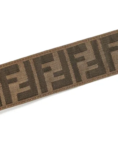 Pre-owned Fendi Zucca Belt