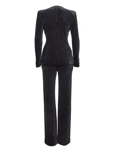 Pre-owned Emporio Armani Pinstripe Tailored Suit In Blue