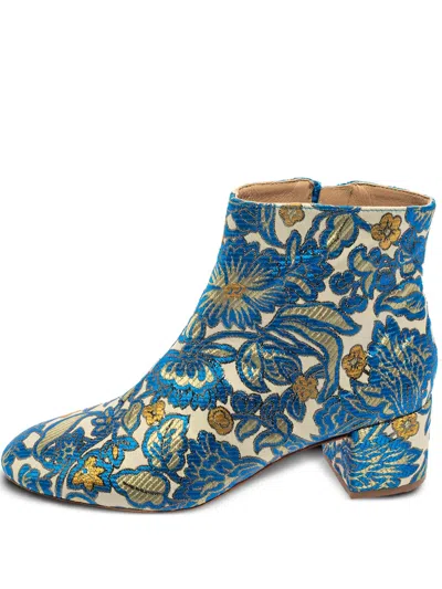 Pre-owned Tory Burch  50mm Brocade-effect Boots