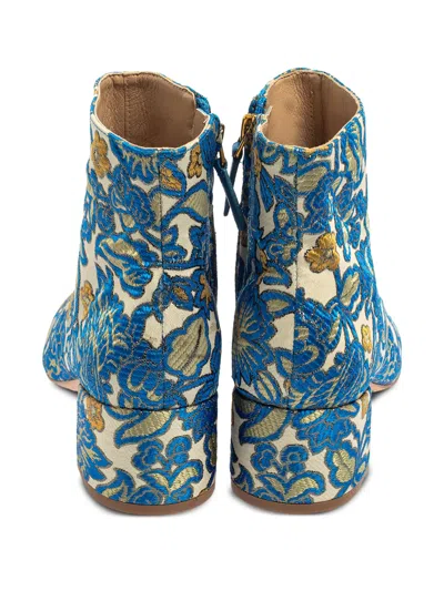 Pre-owned Tory Burch  50mm Brocade-effect Boots