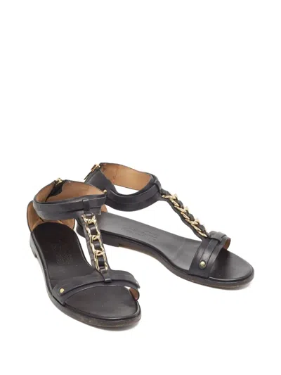 Pre-owned Ferragamo Chain-detail Sandals