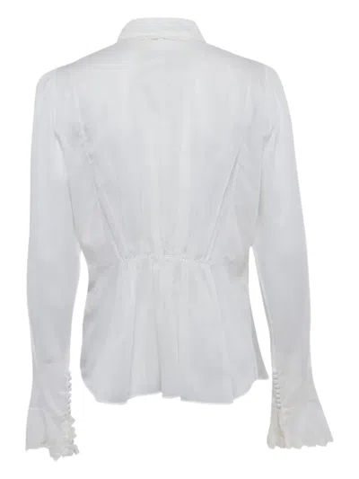 Pre-owned Roberto Cavalli Vintage Lace-embellished Blouse