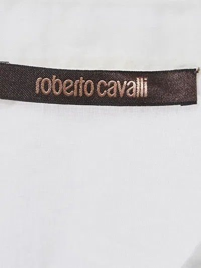 Pre-owned Roberto Cavalli Vintage Lace-embellished Blouse