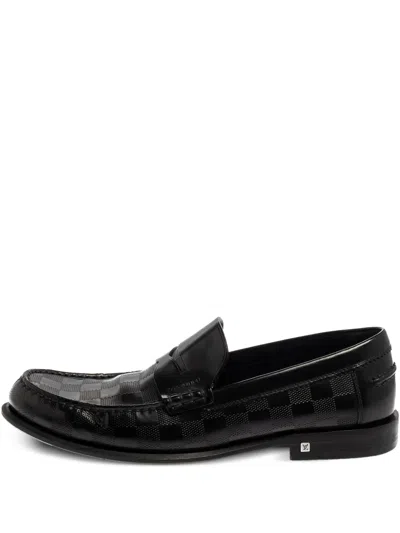 Pre-owned Louis Vuitton Major Loafers In Black
