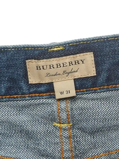 Pre-owned Burberry Cotton Straight Jeans