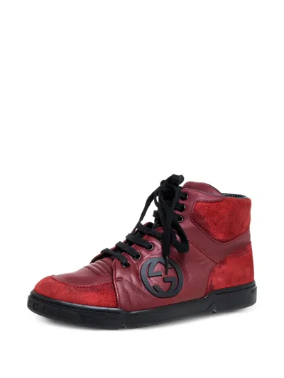 Pre-owned Gucci Leather Sneakers