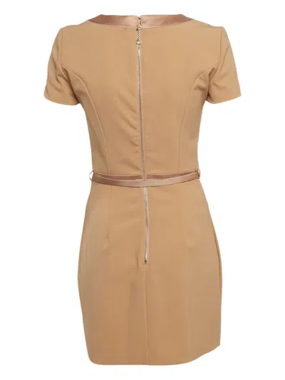 Pre-owned Elisabetta Franchi  Button-embellished Belted Mini Dress