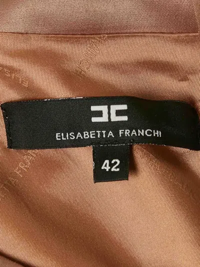 Pre-owned Elisabetta Franchi  Button-embellished Belted Mini Dress
