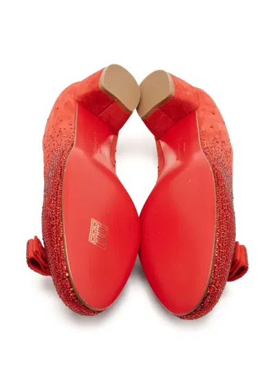 Pre-owned Ferragamo Rhinestone-embellished Pumps
