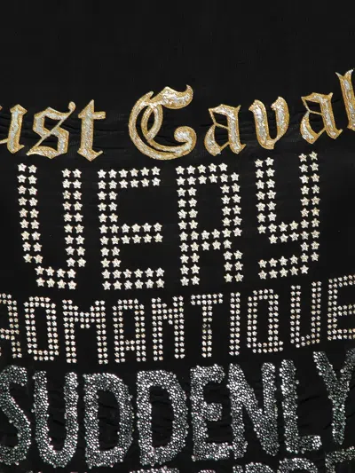 Pre-owned Just Cavalli Vintage Sequin-embellished Graphic Top