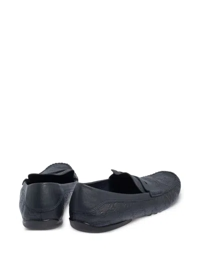 Pre-owned Gucci Classic Gg-debossed Loafers