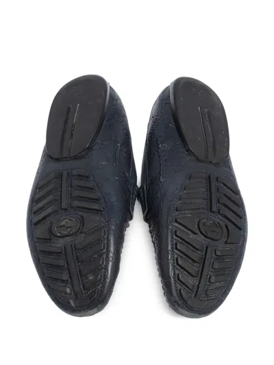 Pre-owned Gucci Classic Gg-debossed Loafers