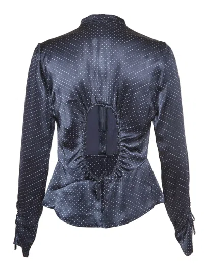 Pre-owned Ganni Polka Dot-print Blouse