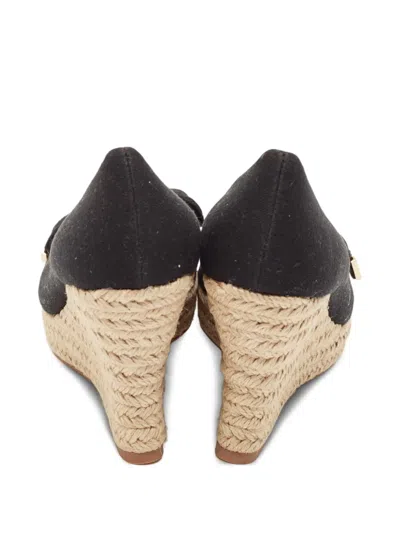 Pre-owned Tory Burch  90mm Knotted Open-toe Espadrilles