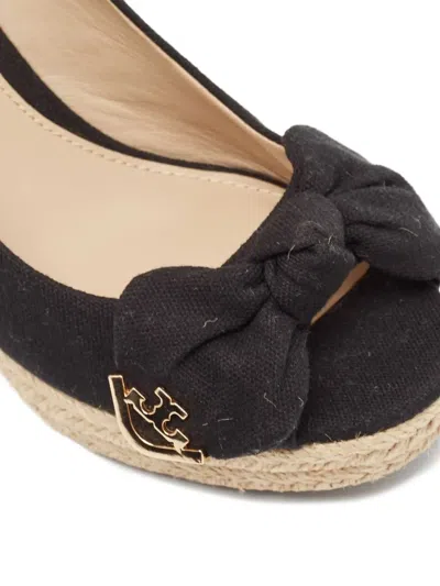 Pre-owned Tory Burch  90mm Knotted Open-toe Espadrilles