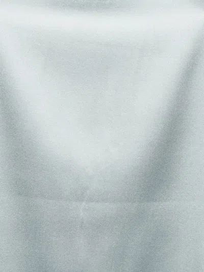 Pre-owned Emporio Armani Satin-finish Top In Gray