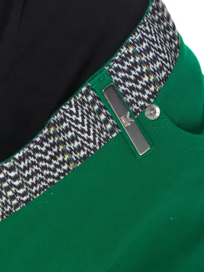 Pre-owned Kenzo Patterned Waistband Trousers