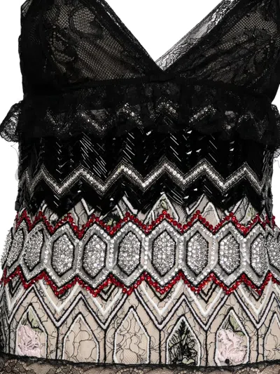 Pre-owned Giambattista Valli Vintage Semi-sheer Maxi Dress