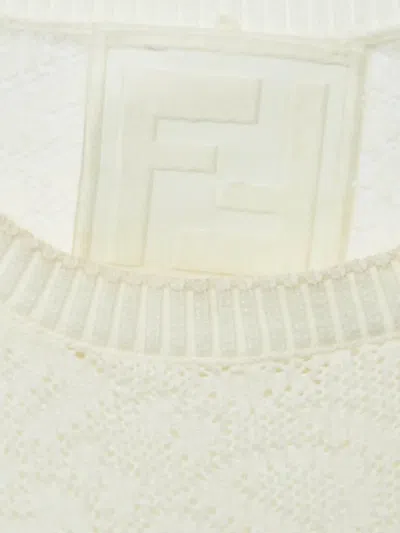 Pre-owned Fendi Long-sleeve Knitted Midi Dress