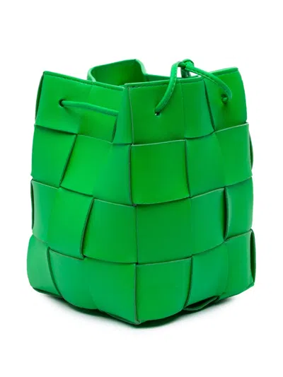 Pre-owned Bottega Veneta 2012-2025 Small Nappa Intrecciato Cassette Bucket Bag
