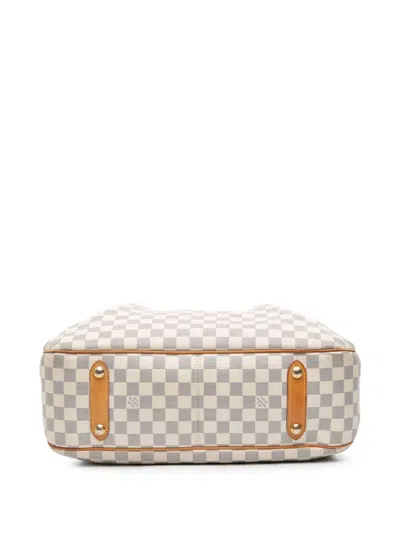 Pre-owned Louis Vuitton 2011 Damier Azur Siracusa Gm Satchel In White