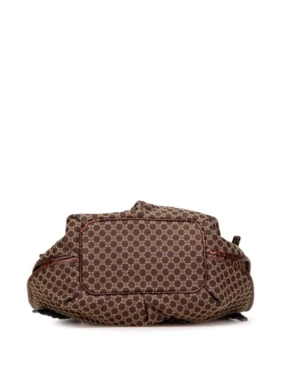 Pre-owned Celine 2007 Macadam Canvas Bittersweet Hobo Bag