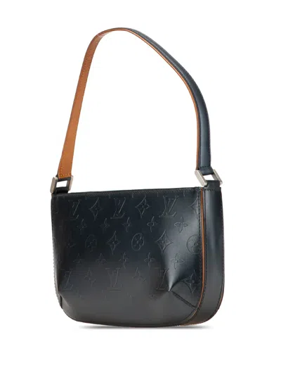 Pre-owned Louis Vuitton 2003 Monogram Mat Fowler Shoulder Bag In Blue