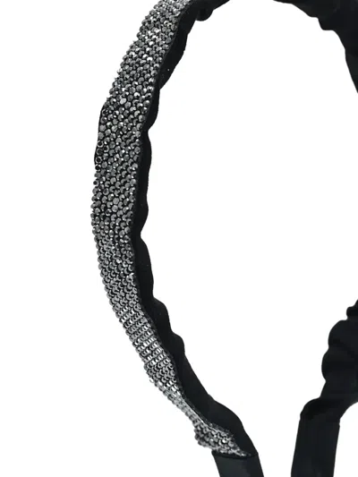 Mimi Tutu Crystal-embellished Headband In Black