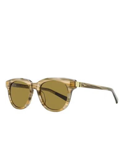 Shinola Unisex Soft Rectangular Sunglasses Sh1501s 690 Mink Horn 51mm In Neutral
