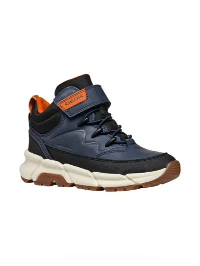 Geox Flexyper Plus Abx Boy Navy/black In Blue