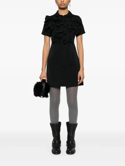 Viktor & Rolf Bow Bouquet Mini Dress In Black