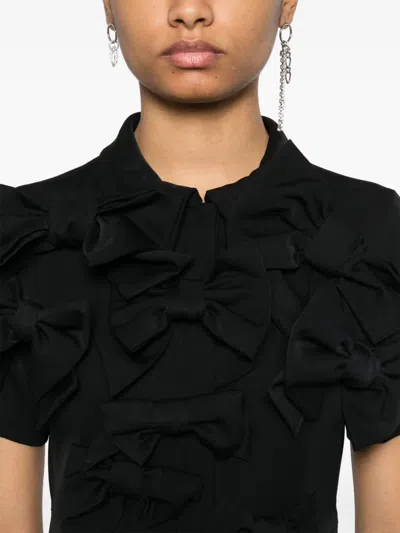 Viktor & Rolf Bow Bouquet Mini Dress In Black