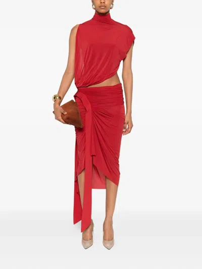 Francesco Murano Draped Asymmetric Skirt