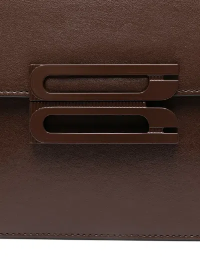 Victoria Beckham Rectangular Calfskin Shoulder Bag With Modern Clasp