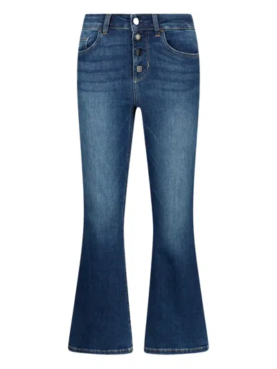 Liu •jo High-waisted Flare Jeans In Blue