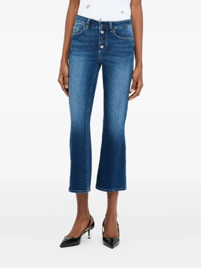 Liu •jo High-waisted Flare Jeans In Blue