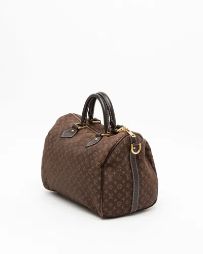 Pre-owned Louis Vuitton Monogram Idylle Speedy 30 Bandoulière Bag In Brown