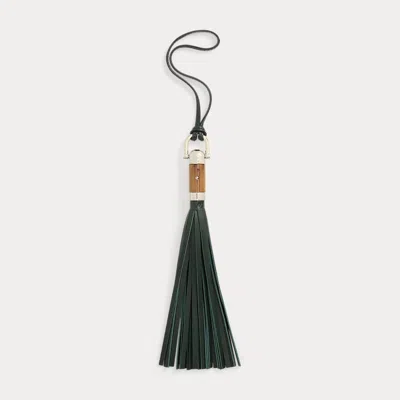 Ralph Lauren The Ralph Calfskin Tassel Bag Charm In Green