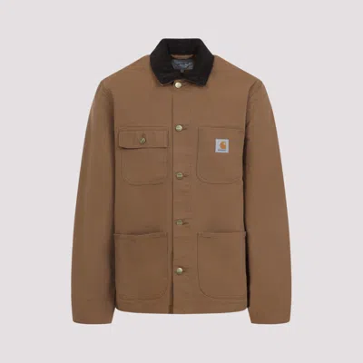 Carhartt Work In Progress Michigan Canvas Coat In Brown