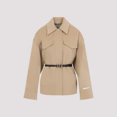 Sportmax Camel Brown Virgin Wool Cantore Jacket