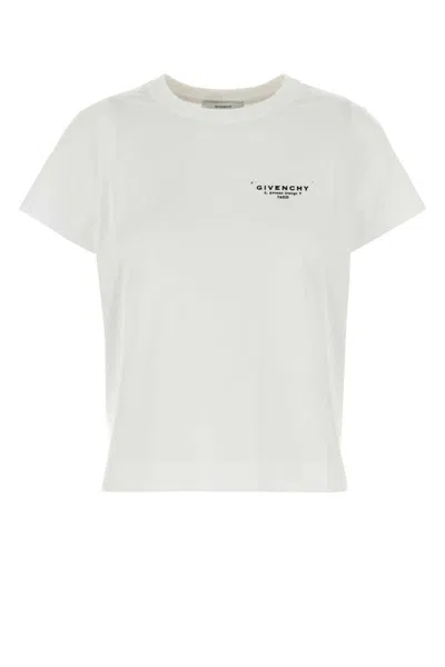 Givenchy Regular Fit Cotton T-shirt With Logo Design In White