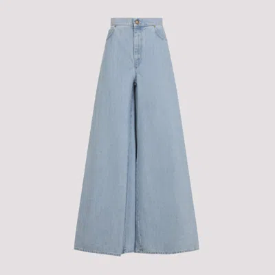 Max Mara Wide-leg High-waist Jeans With Classic Five-pocket Styling In Blue