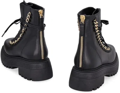 Alevì Milano Ines Leather Ankle Boots In Multi