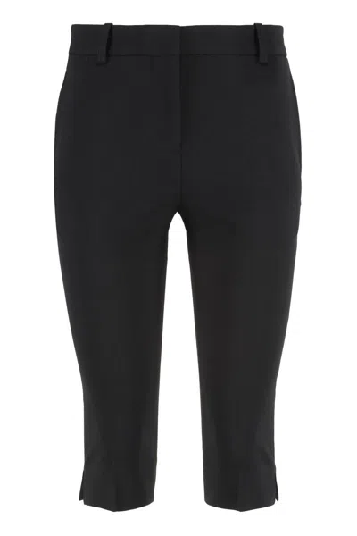 Totême Toteme Crêpe Bermuda In Black
