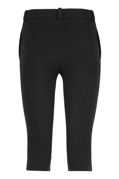 Totême Toteme Crêpe Bermuda In Black