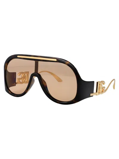 Dolce & Gabbana Tortoiseshell Sunglasses In Brown
