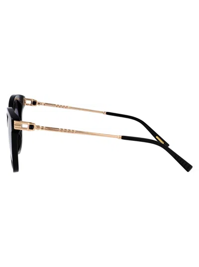 Chopard Geometric Sunglasses Sch405 S 0700 In Black